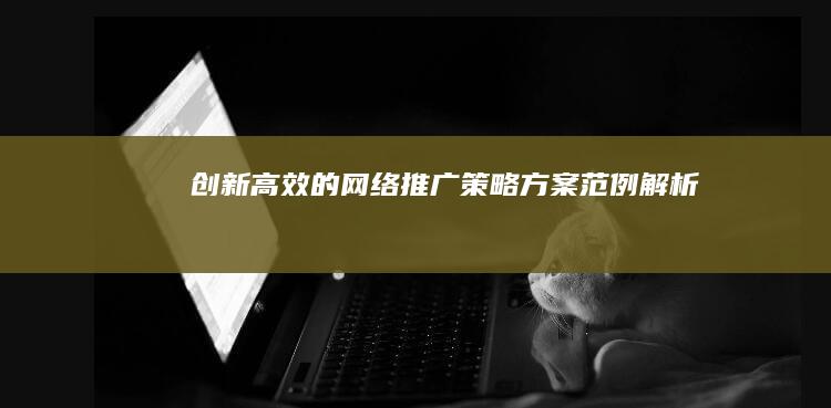 创新高效的网络推广策略方案范例解析